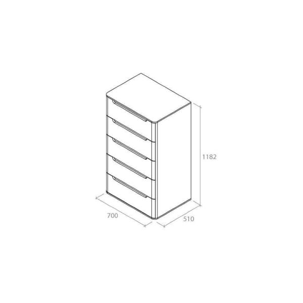 Комод Високий Крістал - фото 2