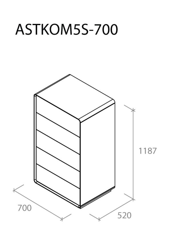 Комод Astrid високий - фото 6