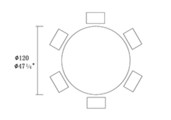 Обідній стіл OKT-2350 1200*760 Матовий білий, золото Hestia - фото 2