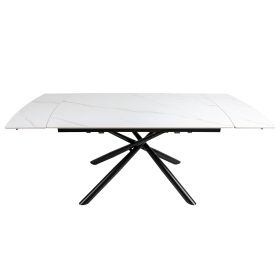 Обеденный стол OKT-2361 1400(2000)*900*760 Белоснежный мат Hestia