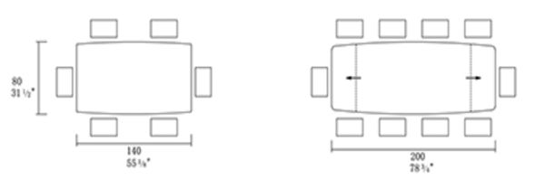 Обеденный стол OKT-2361 1400(2000)*900*760 Белоснежный мат Hestia - фото 2