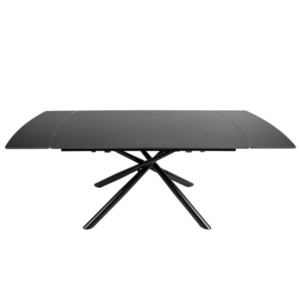 Обідній стіл OKT-2361 1400(2000)*900*760 Чорний мат Hestia