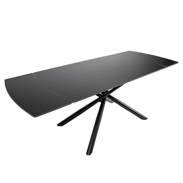 Обідній стіл OKT-2361 1400(2000)*900*760 Чорний мат Hestia - фото 2