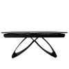Обеденный стол OKT-2399 1600(2400)*900*760 Австралийский песок, черный матовый Hestia - фото 8