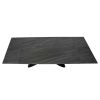 Обеденный стол OKT-2399 1600(2400)*900*760 Австралийский песок, черный матовый Hestia - фото 4