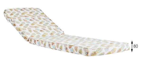 CALIFORNIA LOUNGE VIP Матрац до шезлонга тем-сірий Woodsun