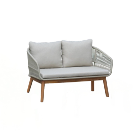 Скамейка Maui 133х72х78 Сталь, веревка, дерево Eurofar