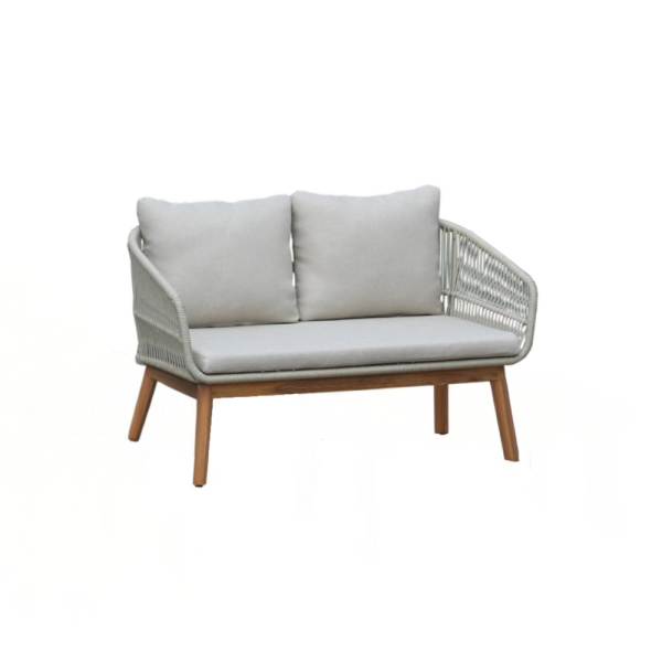 Скамейка Maui 133х72х78 Сталь, веревка, дерево Eurofar