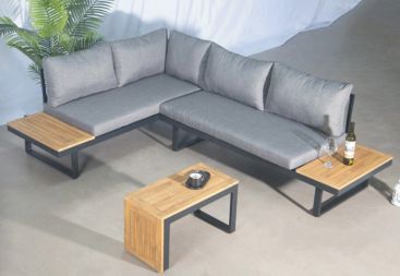 Набор садовой мебели с боковыми столиками AC1587 175х77х68, 70х35х40 DEKA