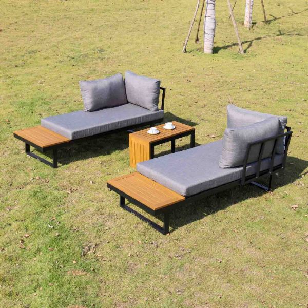 Набор садовой мебели с боковыми столиками AC1587 175х77х68, 70х35х40 DEKA - фото 9