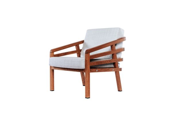 LUGANO GARDEN Крісло 680х800х700 дуб, м’які част. 2шт (спинка-2шт, сидіння-2шт) колір тік Woodsun