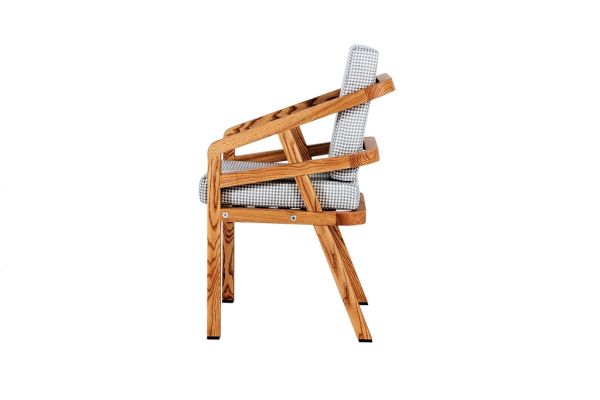 LUGANO DINNER Крісло 580х615х850 ясень, колір тік Woodsun - фото 8