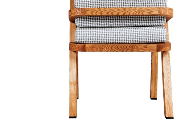 LUGANO DINNER Крісло 580х615х850 ясень, колір тік Woodsun - фото 6