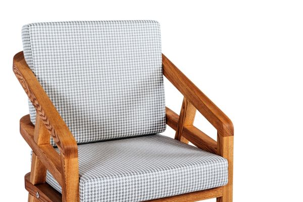 LUGANO DINNER Крісло 580х615х850 ясень, колір тік Woodsun - фото 5