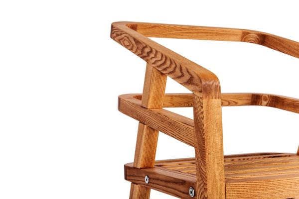 LUGANO DINNER Крісло 580х615х850 ясень, колір тік Woodsun - фото 4