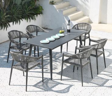 Стул веревка, алюминий AC1471 58х60х78 DEKA