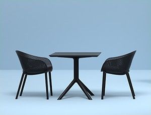 Стіл SKY 106 80X80 чорний - фото 5