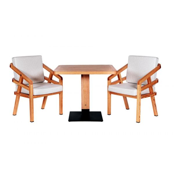 LUGANO DINNER Стіл на 2 персони 1510х750х750 ясень, колір тік Woodsun - фото 2