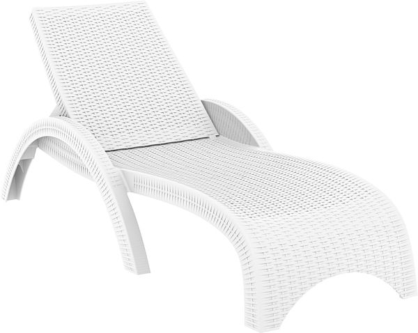 Лежак плетений з ратану FIJI 860 білий HAGEA