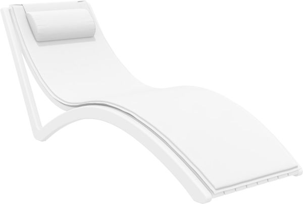 Лежак SLIM 087 білий - фото 2