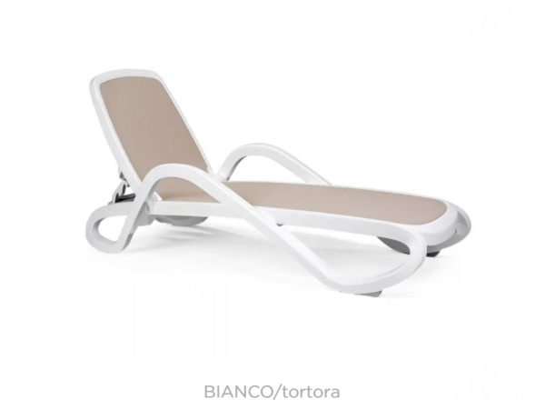 Шезлонг Alfa Bianco/Blu NARDI - фото 4