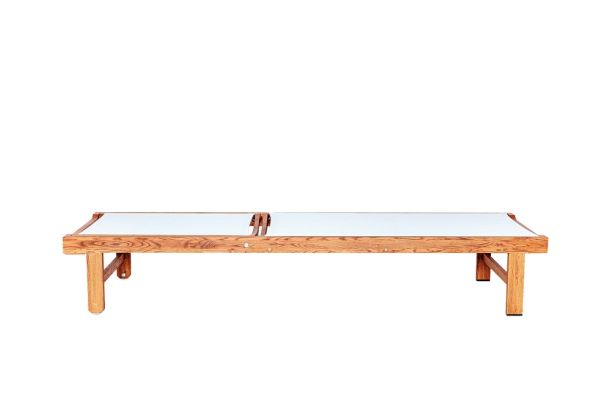 CHALET LOUNGE Шезлонг 2100х700х350 дуб, каркас тік, матрац сірий Woodsun - фото 3