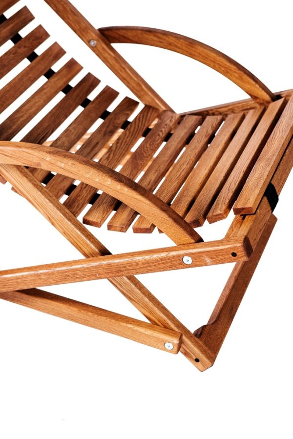 CHALET SWING WOOD Крісло шезлонг 760х900х820 дуб, колір тік Woodsun - фото 7