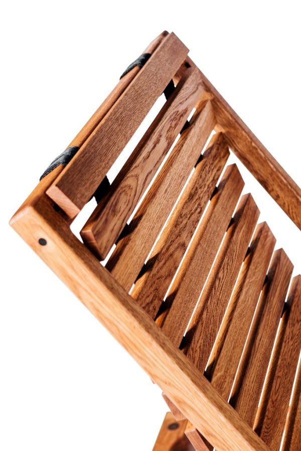 CHALET SWING WOOD Крісло шезлонг 760х900х820 дуб, колір тік Woodsun - фото 8