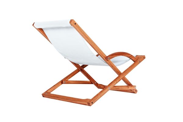 CHALET SWING CLASSIC Крісло шезлонг 760х900х820 дуб, каркас тік, матрац текстилен сірий Woodsun - фото 7