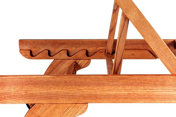 CALIFORNIA LOUNGE VIP Шезлонг 2165х750х330 ясен, колір тік Woodsun - фото 3