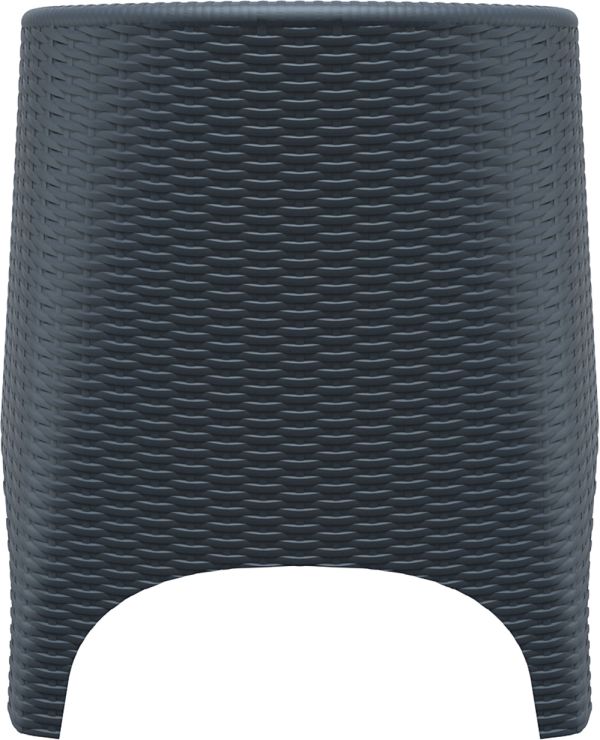 Крісло плетене з ратану ARUBA 804 темно-сіре - фото 3