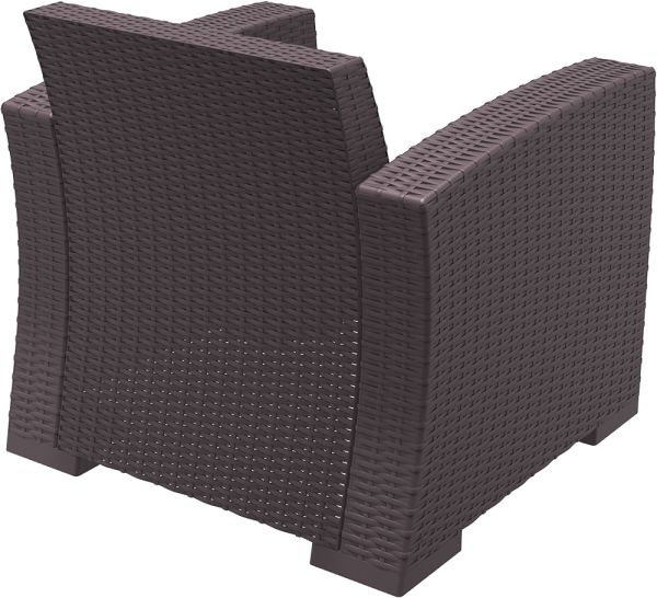 Крісло плетене з ратану MONACO 831 коричневе - фото 4