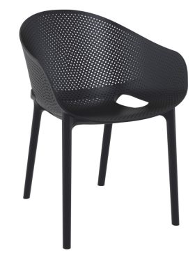 Крісло SKY PRO з підлокітниками 151 чорне HAGEA