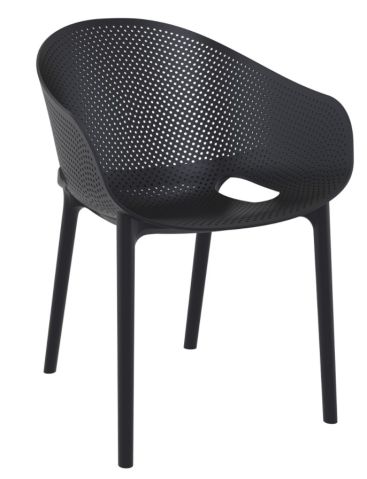 Крісло SKY PRO з підлокітниками 151 чорне 