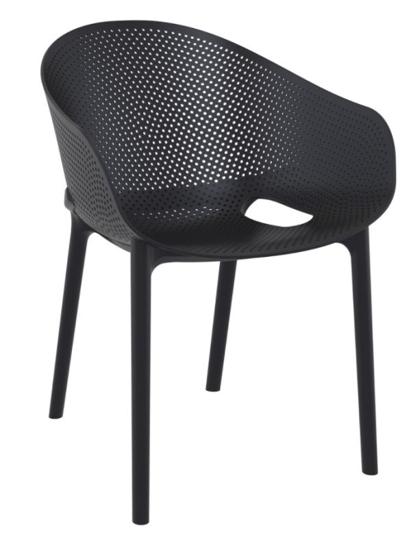 Крісло SKY PRO з підлокітниками 151 чорне 