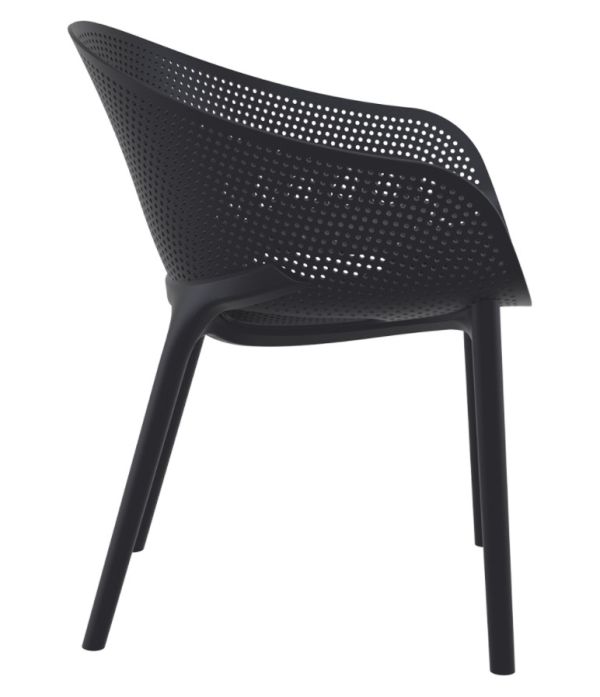 Крісло SKY PRO з підлокітниками 151 чорне - фото 4