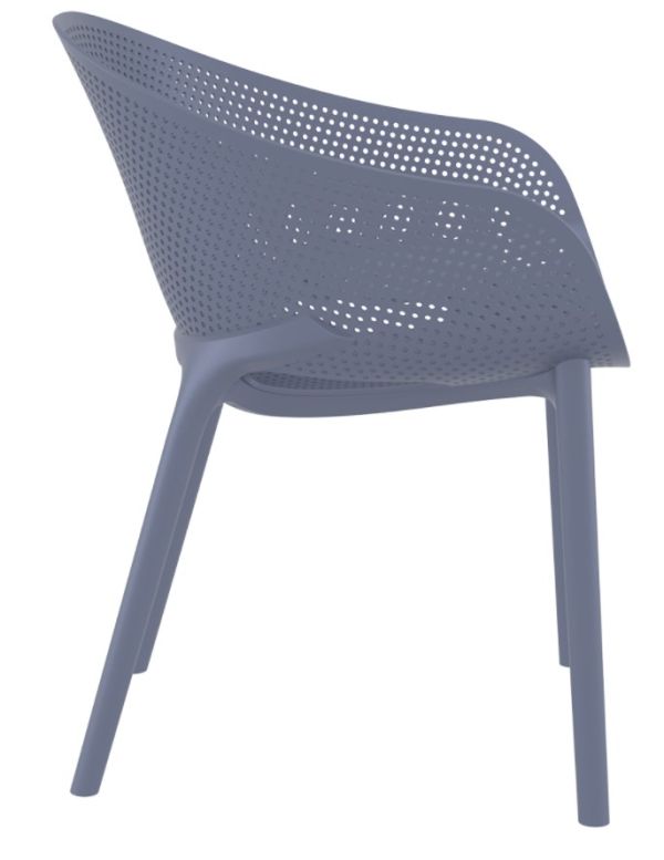 Крісло SKY PRO з підлокітниками 151 сіре - фото 6