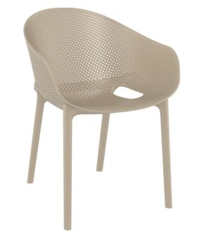 Крісло SKY PRO з підлокітниками 151 кавове 