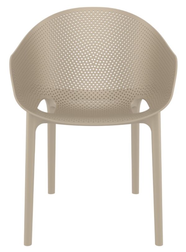 Крісло SKY PRO з підлокітниками 151 кавове - фото 5