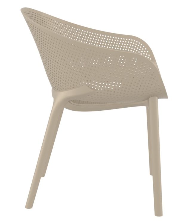 Крісло SKY PRO з підлокітниками 151 кавове - фото 3