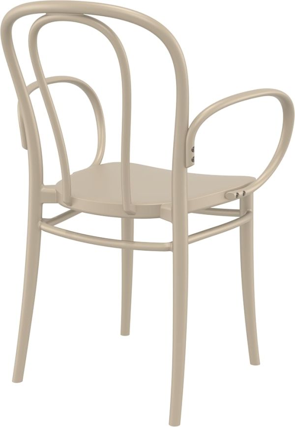 Крісло VICTOR XL з підлокітниками 253 кавове - фото 4