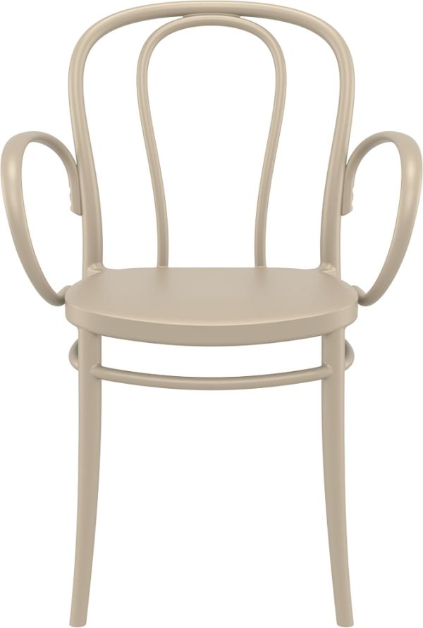 Крісло VICTOR XL з підлокітниками 253 кавове - фото 5