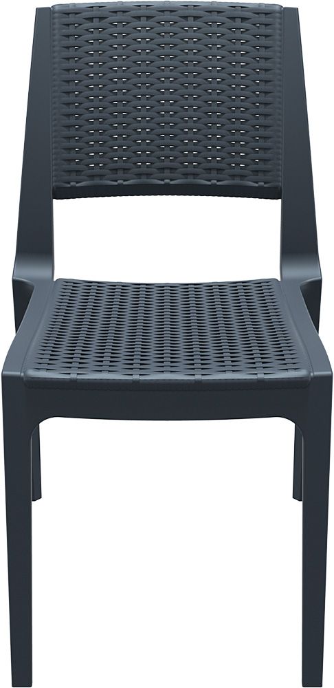 Крісло плетене з ратану VERONA 830 темно-сіре - фото 3