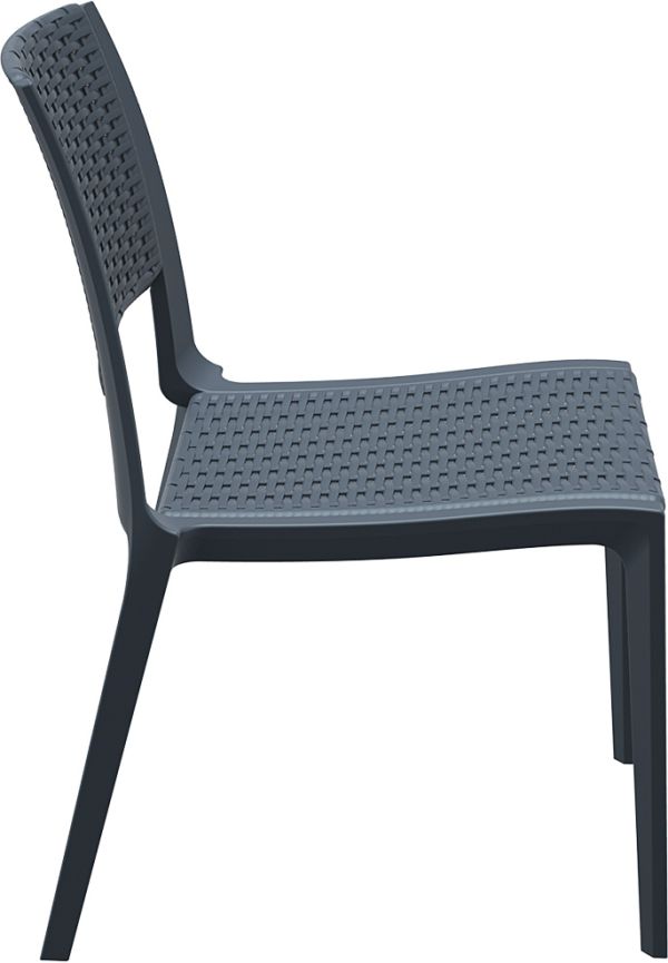 Крісло плетене з ратану VERONA 830 темно-сіре - фото 4