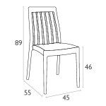 Крісло SOHO 054 темно-сіре - фото 4