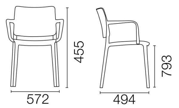 Крісло JOY K кавове - фото 2