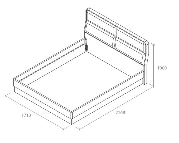 Ліжко Avangard 1600 без підйомного механізму - фото 3