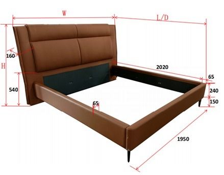 VENERE Ліжко шкіряне KA3095КА 180*200 Sueño (Sueno)