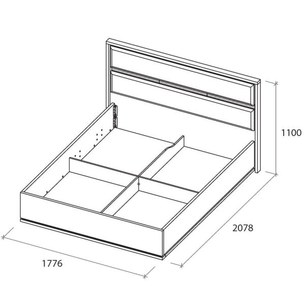 Ліжко Atlanta 1600