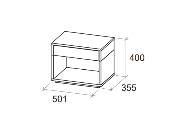 JOY Тумба приліжкова 